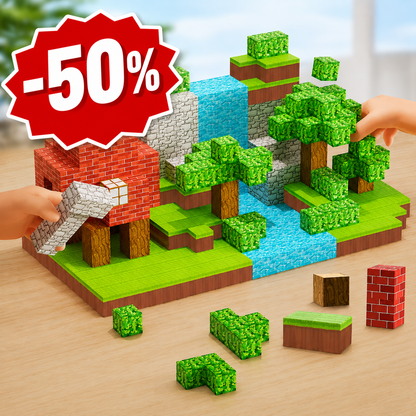 Asorbe CubeCraft: JEU DE CONSTRUCTION MAGNETIQUE