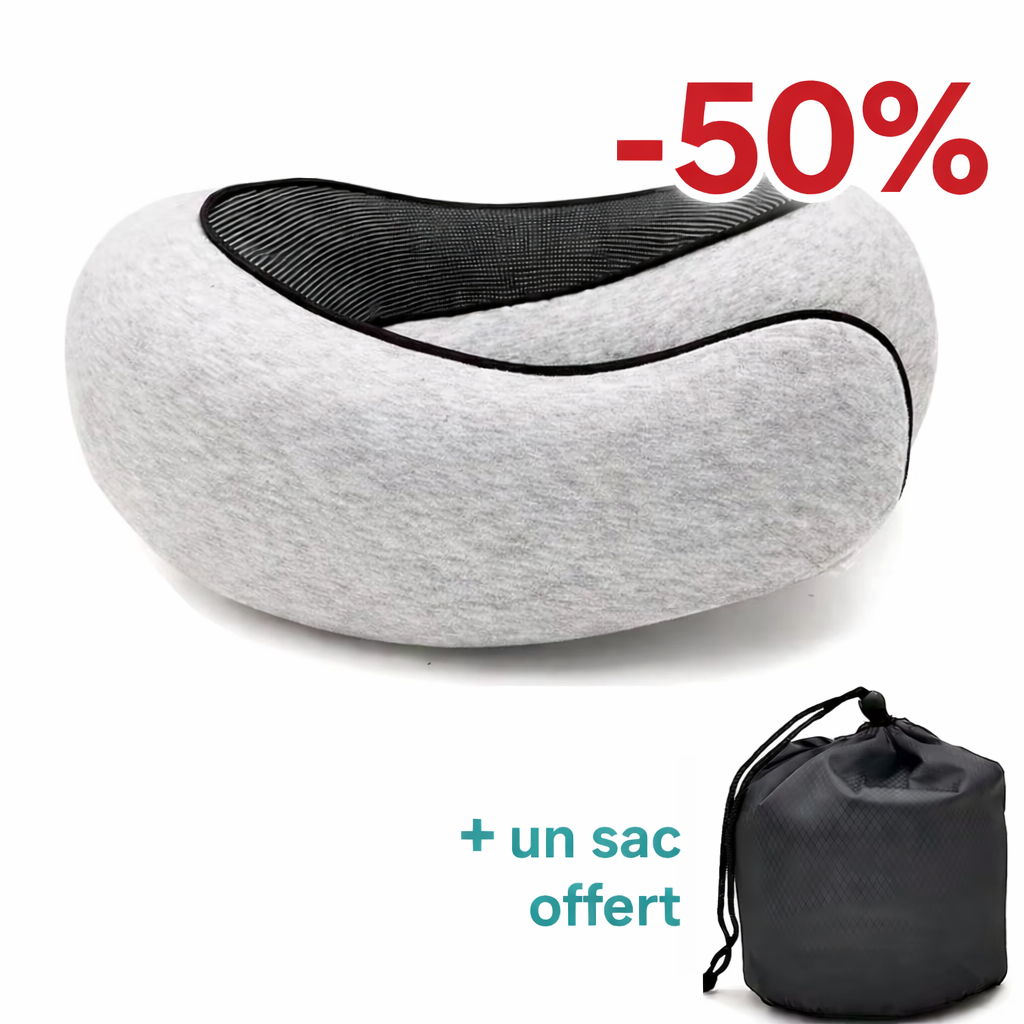 AsorbeGo - Oreiller de voyage ergonomique 360°