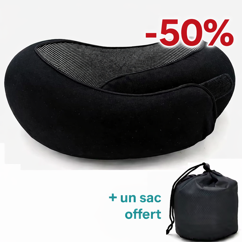 AsorbeGo - Oreiller de voyage ergonomique 360°