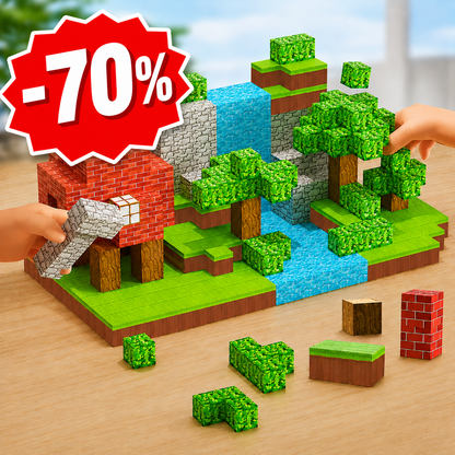 Asorbe CubeCraft: JEU DE CONSTRUCTION MAGNETIQUE