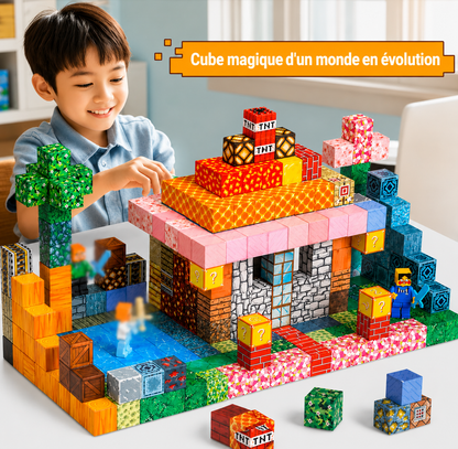 Asorbe CubeCraft: JEU DE CONSTRUCTION MAGNETIQUE