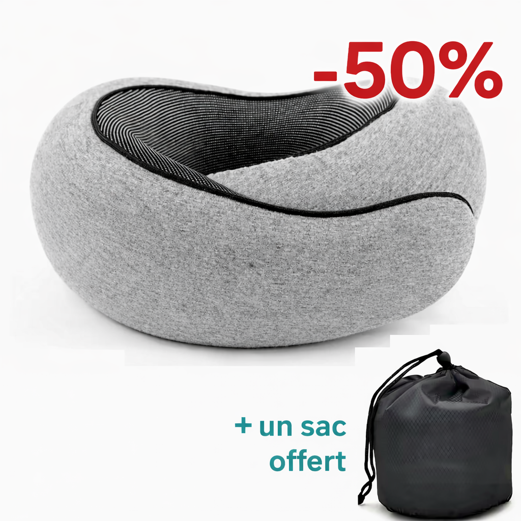 AsorbeGo - Oreiller de voyage ergonomique 360°